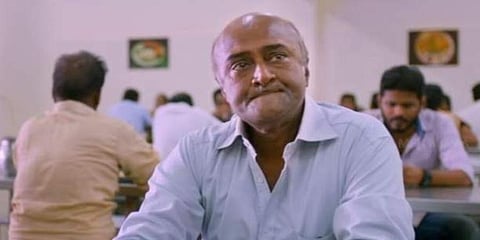 Kollywood actor MS Bhaskar in '8 Thottakkal'.