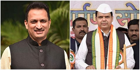Ananthkumar Hegde (L) and Devendra Fadnavis. (File Photos | PTI)