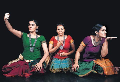 Aarabi Veeraraghavan, Sunandha Raghunathan and Akhila Ramnarayan in What She Said.
