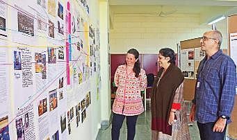 Exhibits showcased at the institute  Pandarinath B