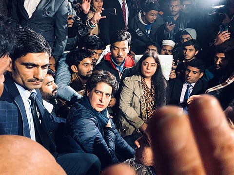 Priyanka Gandhi joins protesting students at India Gate, says citizenship law, NRC 'anti-poor'