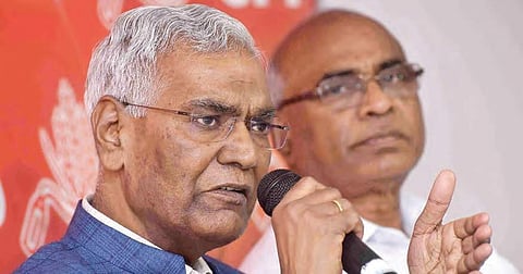 CPI national general secretary D Raja. 