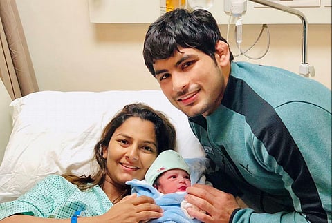 Geeta Phogat took to Twitter to announce the news.