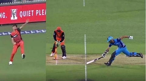 WATCH: Jhye Richardson demonstrates unique fielding for a run-out in Big Bash League