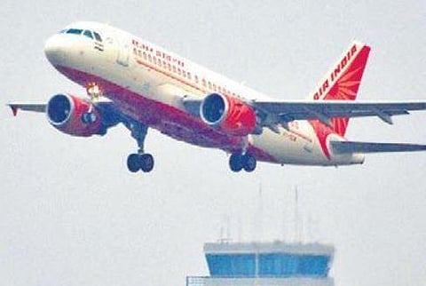 A file photo of an Air India flight departing from Hubballi Airport | d hemanth