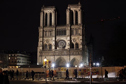 Notre Dame Cathedral is unable to host Christmas services for the first time since the French Revolution, because the Paris landmark was too deeply damaged by this year's fire. (Photo | AP)