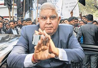 Jagdeep Dhankar in Kolkata | PTI