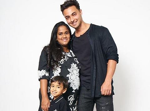 Arpita Khan Sharma and her husband, actor Aayush Sharma. (Photo | Instagram)