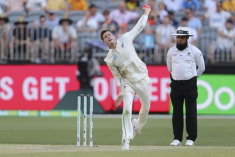 New Zealand's Mitchell Santner. (Photo | AP)