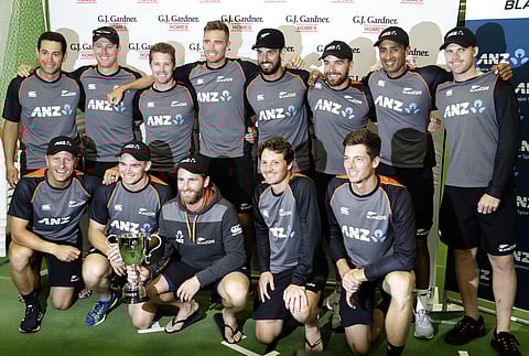 New Zealand Cricket team. (Photo | AP)