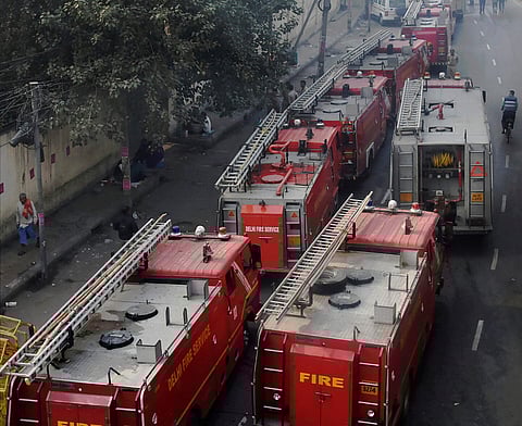 Image of fire tenders used for representational purposes. (Photo | PTI)