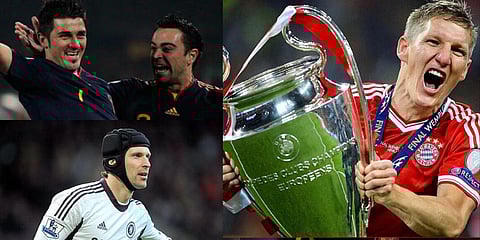 David Villa, Xavi, Petr Cech and Bastian Schweinsteiger. (Photos | AFP, AP)