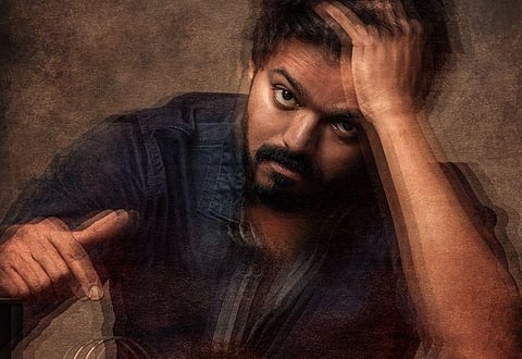 Actor Vijay in 'Master' film first-look poster. (Photo | Twitter)