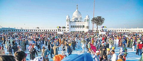 The Kartarpur corridor.