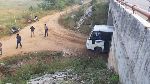 Police personnel on the encounter scene. (Photo | EPS)