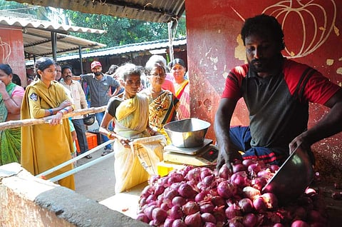 Onions prices keep rising. (Photo | G Satyanarayana)