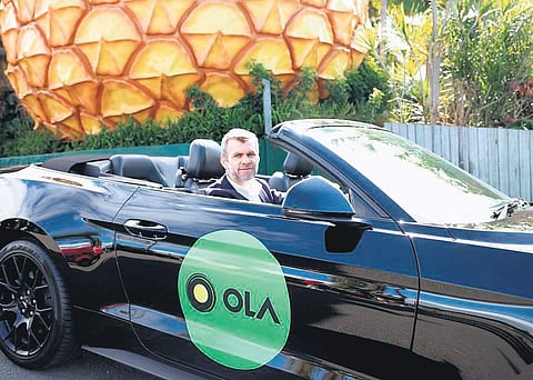 Simon Smith, managing director - ANZ Region, Ola Cabs during the launch of the service in Australia earlier this year.
