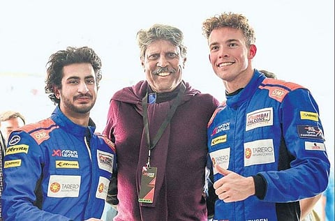 From left) Kush Maini, Kapil Dev, Mikkel Jensen