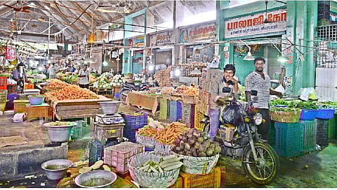 Koyambedu vegetable market (Photo | EPS/shiba prasad sahu)