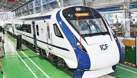 The semi-high speed Train 18 is the fastest train in India | Express
