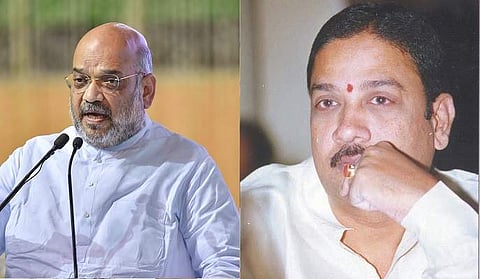 BJP president Amit Shah and Energy Minister K Kala Venkata Rao (File Photo| PTI & ENS)