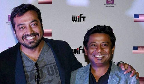 National Award-winning filmmaker Onir (R) with Anurag Kashyap (File | PTI)