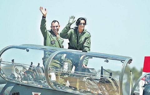 PV Sindhu in HAL’s Light Combat Aircraft LCA Tejas | shriram B N