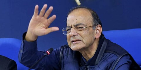 Union Finance Minister Arun Jaitley during a press meet in New Delhi on February 19,2019. (Photo| Shekhar Yadav/ EPS)