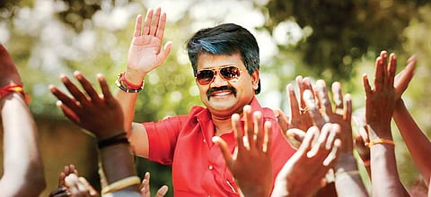 Actor-politician JK Rithesh in LKG.