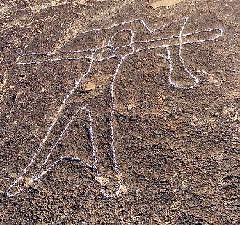 A petroglyph found near Kollur