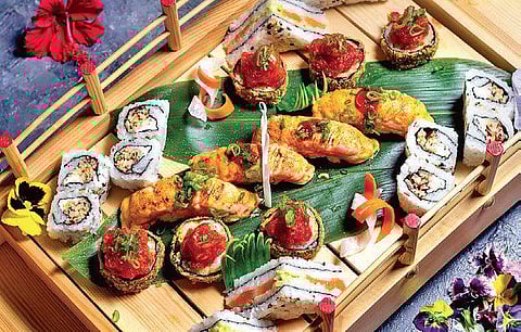 Sushi platter,