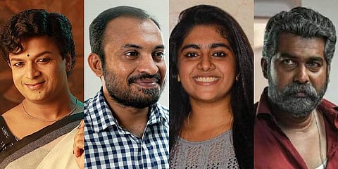 From Left: Jayasurya, Soubin Shahir, Nimisha, Joju (File Photos)