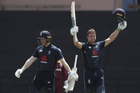 Morgan and Buttler combined for 18 of the 24 sixes that England hit| AP