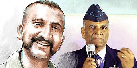 Wing Commander Abhinandan and Air Marshal Simhakutty Varthaman. (Express Illustration)