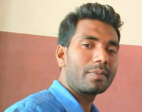 Mohan Kumar spent over Rs 17,000 to install the electric poles and procure other equipment for the school (Photo | EdexLive)