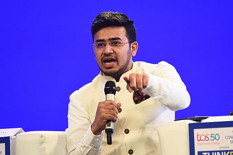 Karnataka BJP youth wing leader Tejasvi Surya (Photo| P Jawahar/ EPS)
