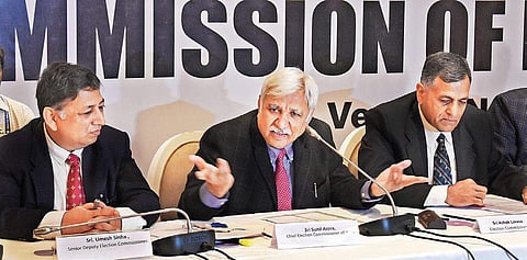 CEC Sunil Arora addressing media. (File | EPS)