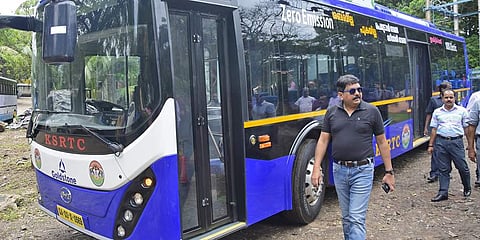 KSRTC Electric bus. (FILE| EPS)