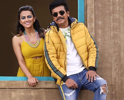 Shraddha Srinath and Shivarajkumar in Rustum.