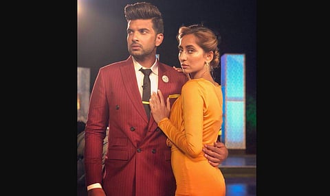 Anusha Dandekar and Karan Kundra in MTV Love School. (Photo | Karan Kundraa Twitter)