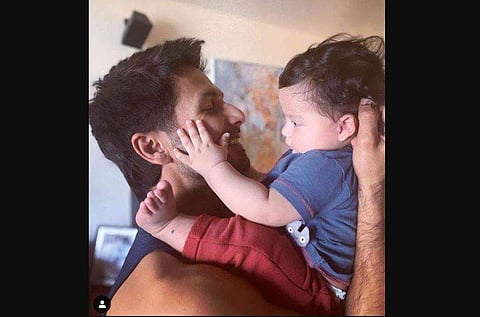 Shahid Kapoor with his son Zain. (Photo | Shahid Kapoor Instagram)