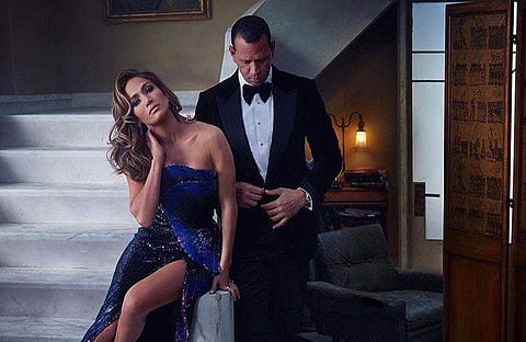 Jennifer Lopez with Alex Rodriguez. (Photo: Instagram)