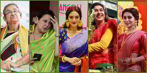 In a major shake-up of poll strategy, the TMC has allotted tickets for 17 of the 42 Lok Sabha seats in West Bengal (41%)to women candidates. While 16 fresh faces have been nominated by the party this time, 8 sitting MPs have been dropped. (Photos | PTI, F