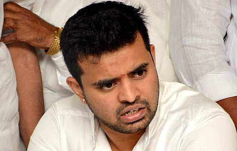 JD(S) general secretary Prajwal Revanna (File Photo | EPS)