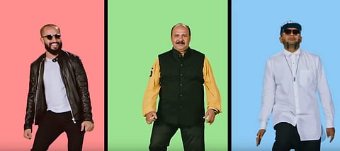 Chacha Naach song featuring Dancing uncle. (Photo | YouTube screengrab)