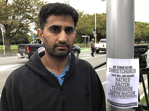 Yasir Amin, 35-year-old, describes his run-in with the gunman in Friday's mass shootings Saturday, March 16, 2019, in Christchurch, New Zealand. (Photo | AP)