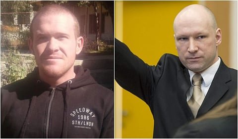 Brenton Tarrant (left) and Anders Behring Breivik (right) (Photo| AFP, Twitter)