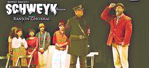 Schweyk The Warrior is based on the German play, Schweik In The Second World War.