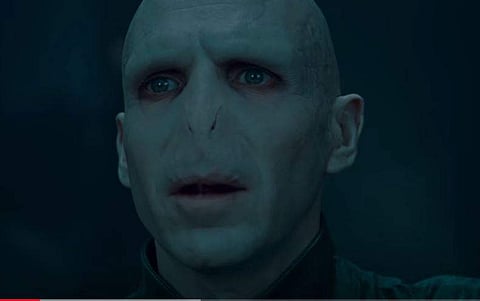 Ralph Fiennes as Lord Voldemort. (Photo| Youtube Screengrab)