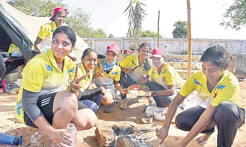 Students of Tamil Nadu Physical Education and Sports University
